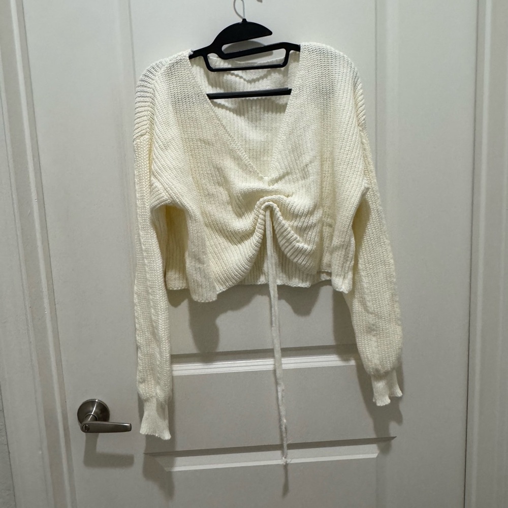 Cream Knit Sweater Set